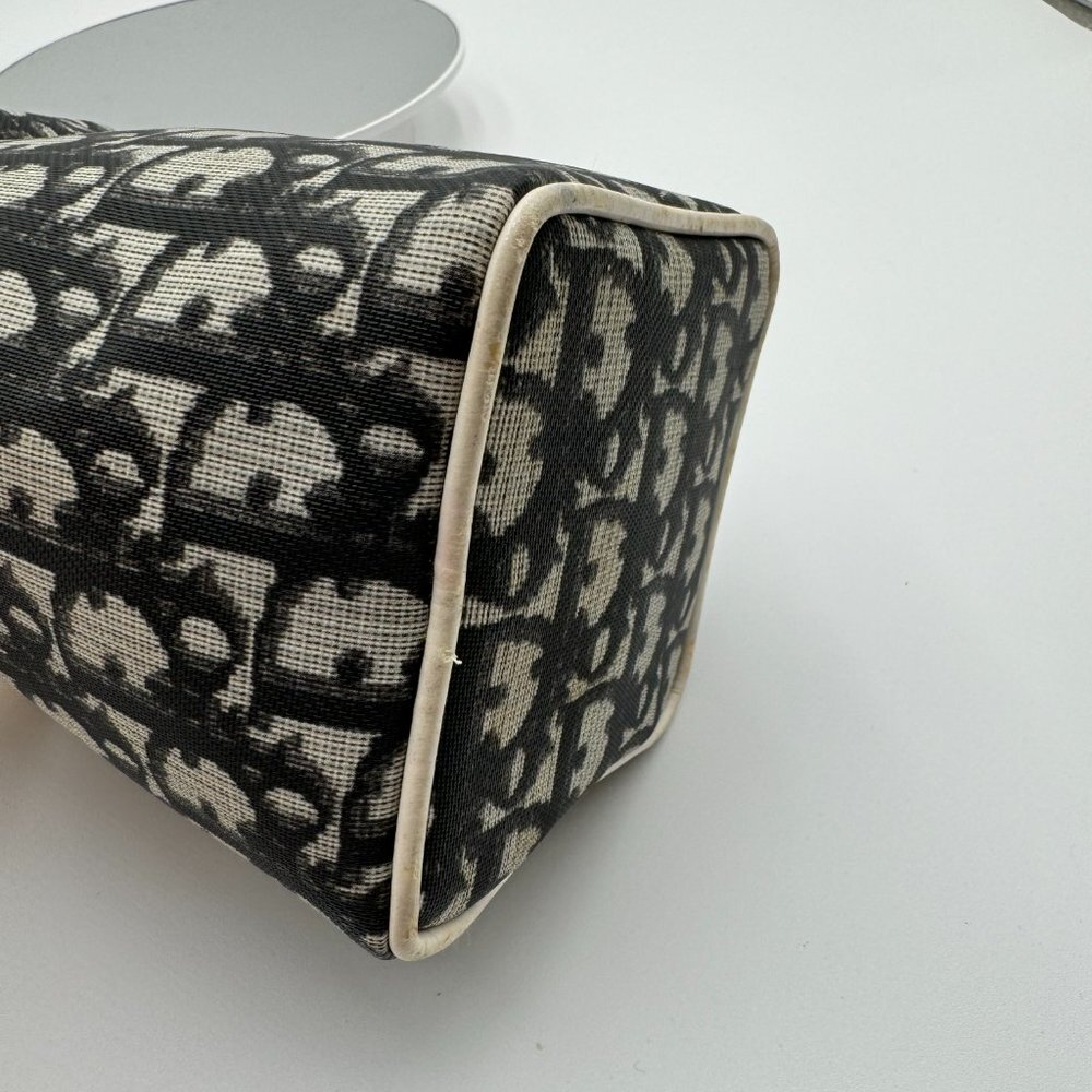 Christian Dior-Authentic- Vanity Trotter Canvas Cosmetic Pouch Black - Picture 5 of 13